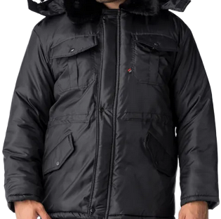 Куртка зимняя «Охрана» черная 1