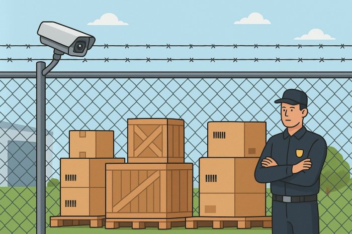 Как организовать охрану материальных ценностей при открытом хранении