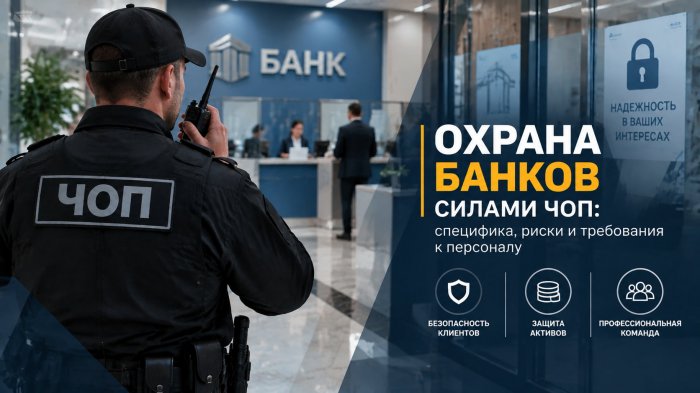 Охрана банков силами ЧОП: специфика, риски и требования к персоналу
